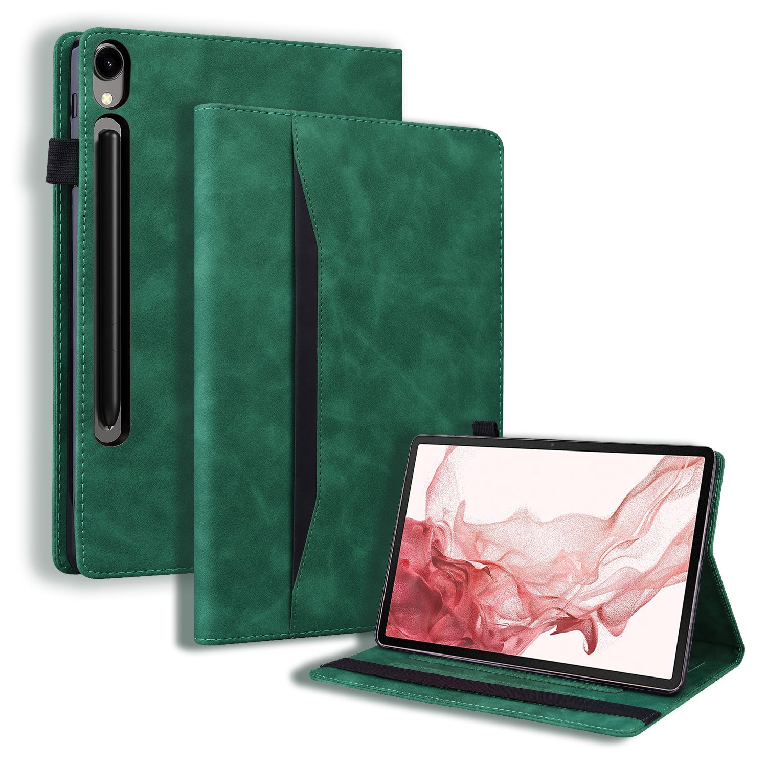 For Samsung Galaxy Tab S9 FE+ Tablet Case Wallet Stand Business Leather Cover For Samsung Galaxy Tab S9 FE+ Tablet Case Wallet Stand Business Leather Cover